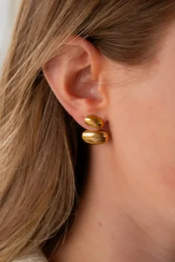 Andi Abstract Oval Dangle Earrings