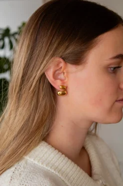 Andi Abstract Oval Dangle Earrings