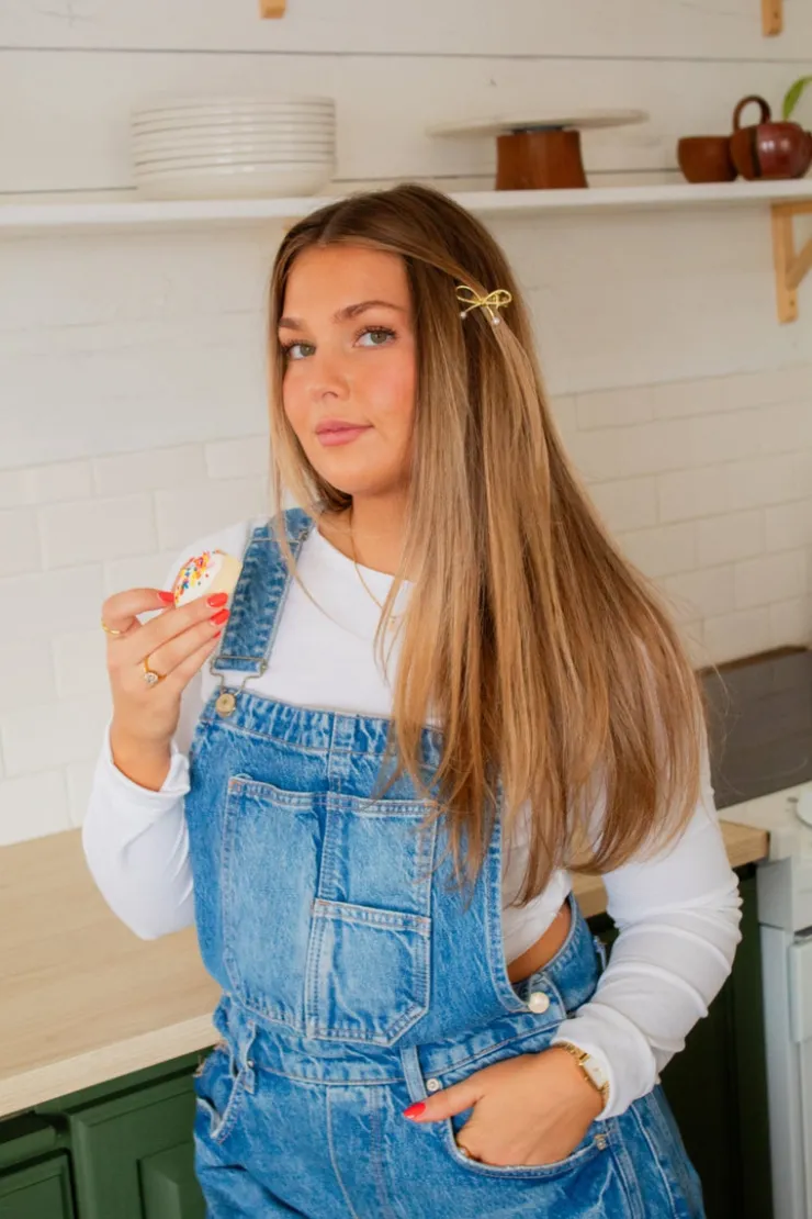 Andi Amanda Bow Pearl Clip