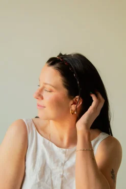 Andi Amber Tortoise Wide Tooth Headband