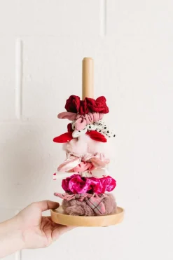 Andi Logo Wooden Scrunchie Tower