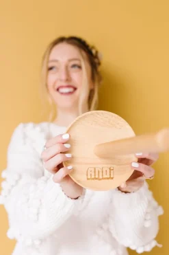Andi Logo Wooden Scrunchie Tower