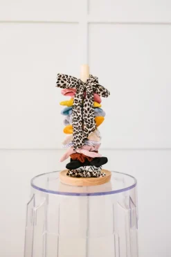 Andi Logo Wooden Scrunchie Tower