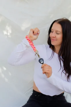 Andi x Katie Lynn Bright Checkered Keychain