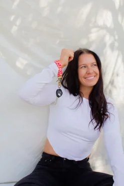 Andi x Katie Lynn Bright Checkered Keychain