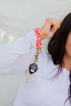 Andi x Katie Lynn Bright Checkered Keychain