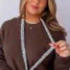 Andi x Rad Rev Grey Checkered Lanyard