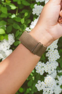 Andi Army Green Adjustable Elastic Watch Band