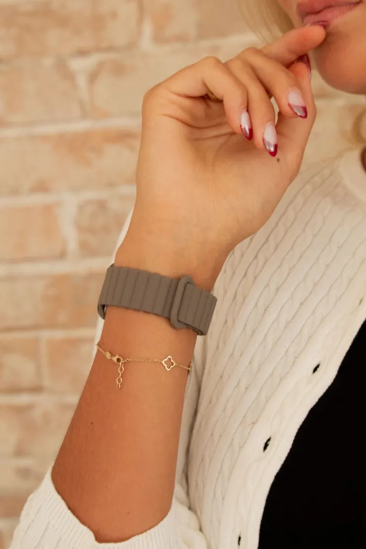 Andi Ash Brown Magnetic Loop Watch Band