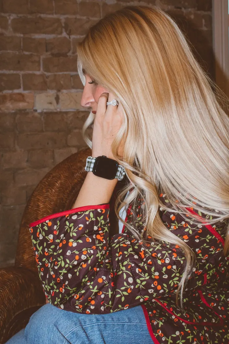 Andi Aspen Green Scrunchie Apple Watchband