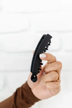 Andi Black Banana Claw Clip