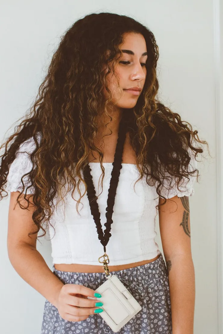 Andi Black Luxe Lanyard
