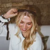 Andi Black Ribbon Bow Headband