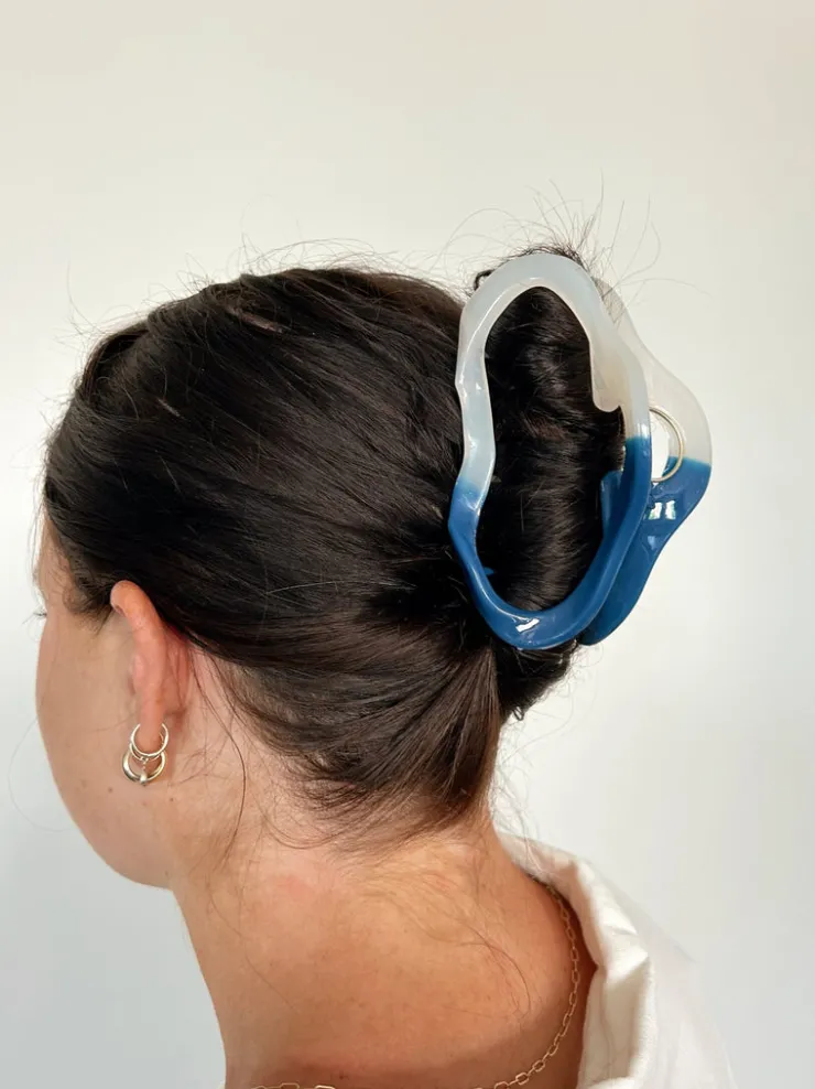 Andi Blue Wave Claw Clip