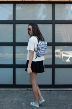 Andi Canvas MINI in Grey Check