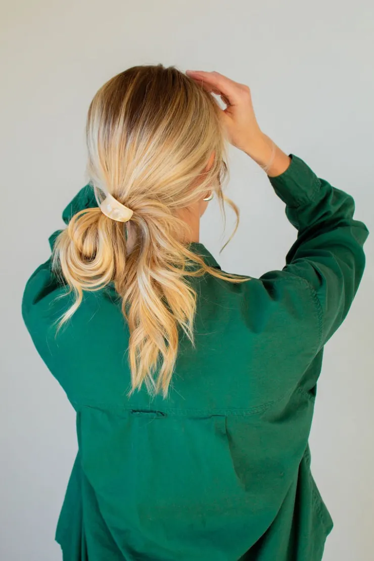 Andi Caramel Latte Ponytail Cuff