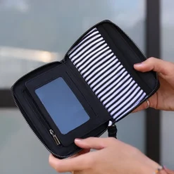 Andi Card Wallet in Matte Black