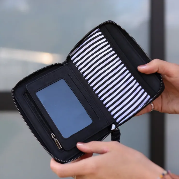 Andi Card Wallet in Matte Black