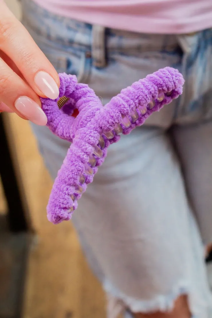 Andi Chenille Loop Claw Clip