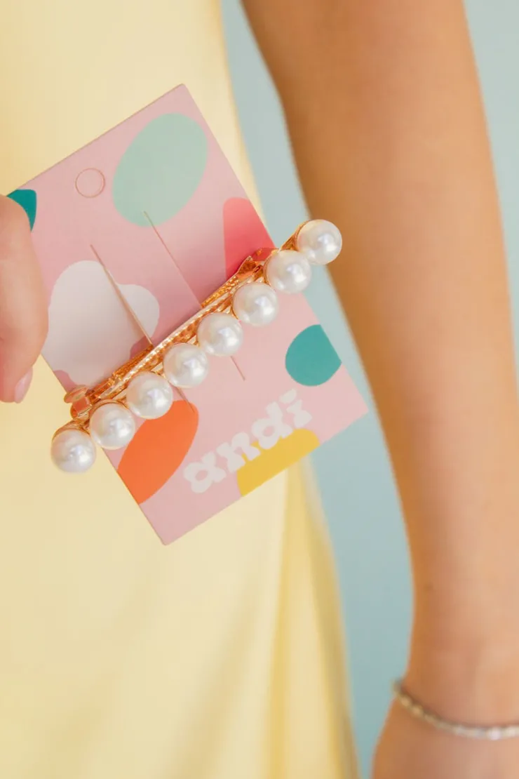 Andi Classic Pearl Barrette
