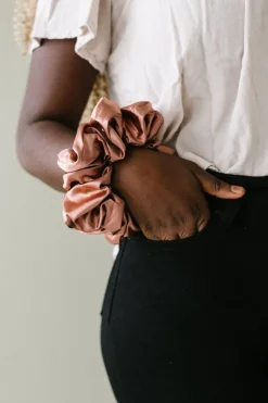 Andi Clay Satin Jumbo Scrunchie