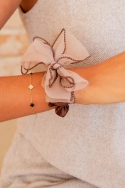 Andi Cocoa Bow Scrunchie