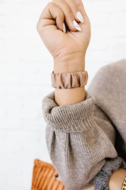 Andi Coffee Scrunchie Watch Band for Fitbit Versa