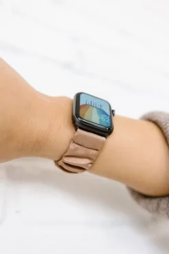 Andi Coffee Scrunchie Watch Band for Fitbit Versa