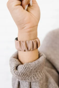 Andi Coffee Scrunchie Watch Band for Fitbit Versa
