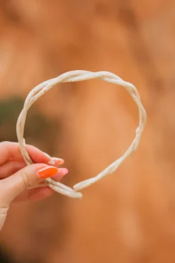 Andi Cream Acetate Braided Headband