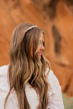 Andi Cream Acetate Braided Headband