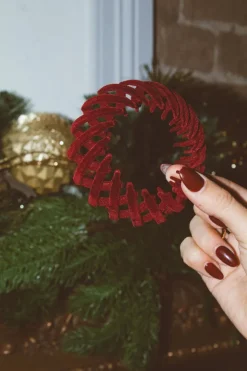 Andi Crimson Bird Nest Expng Hair Claw