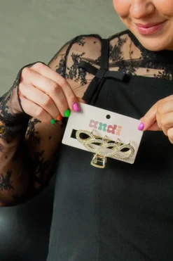 Andi Crystal Looping Claw Clip