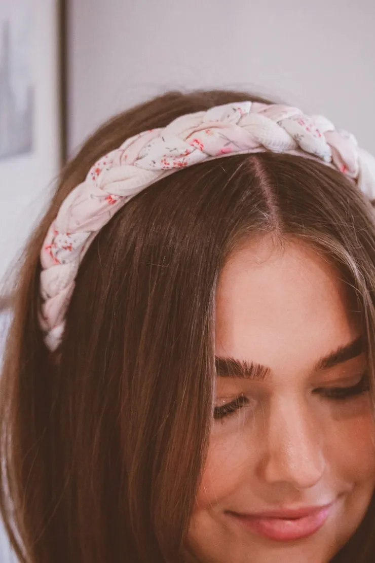 Andi Cupid Floral Braided Hard Headband