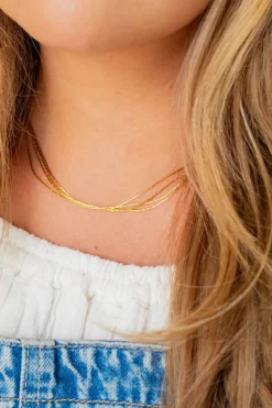 Andi Dainty Multi-Layer Chain Necklace