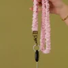 Andi Dainty Pink Textured Lanyard