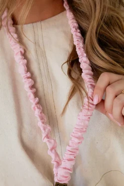 Andi Dainty Pink Textured Lanyard