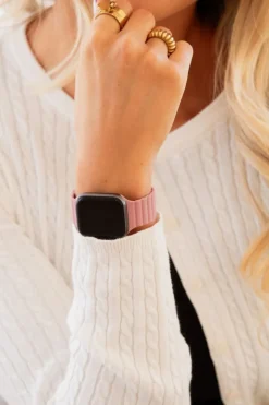 Andi Deep Rose Magnetic Loop Watch Band