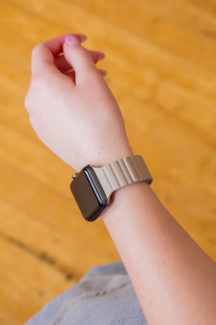 Andi Desert Tan Magnetic Loop Watch Band