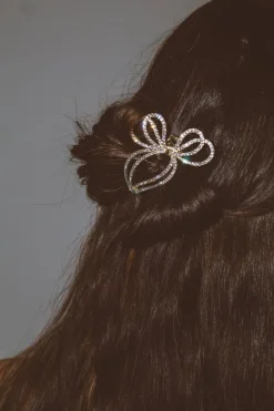 Andi Diamond Bow Hair Pin