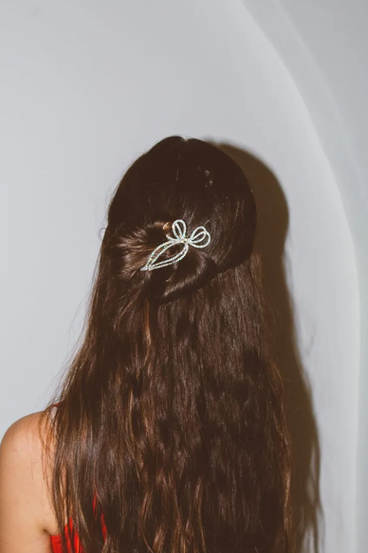 Andi Diamond Bow Hair Pin