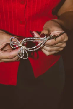 Andi Diamond Bow Hair Pin