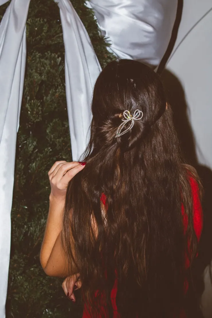 Andi Diamond Bow Hair Pin