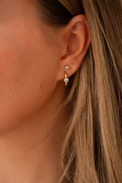 Andi Diamond Ring Hoop Earrings