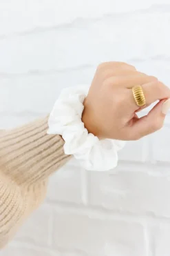 Andi Dove Oversized Athletic Scrunchie
