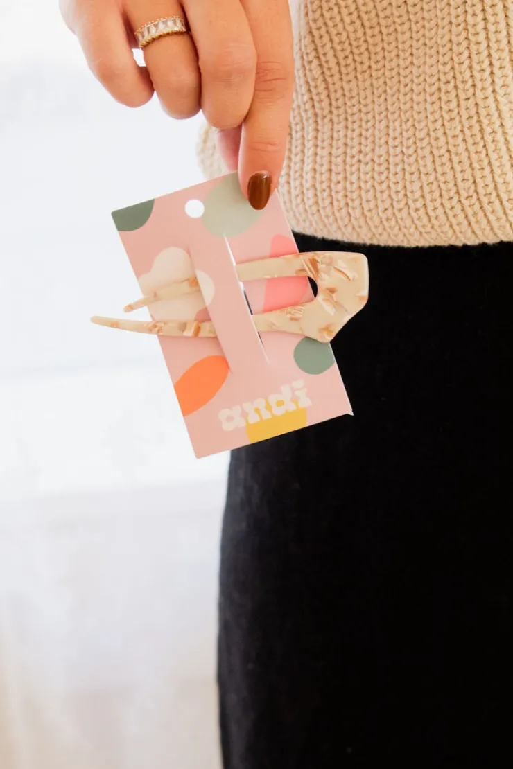 Andi Eccentric Marble Hair Pin