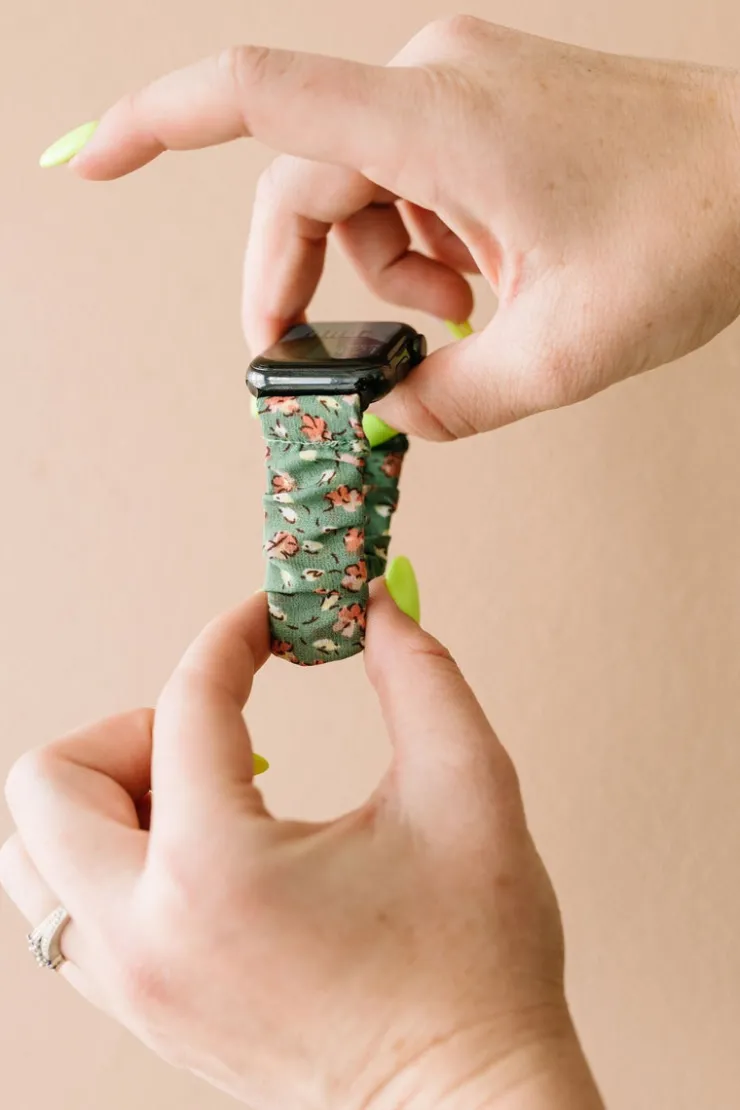 Andi Eden Floral Scrunchie Watch Band for Fitbit Versa