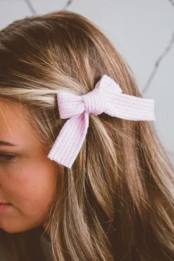 Andi Ellie Knit Bow Clip
