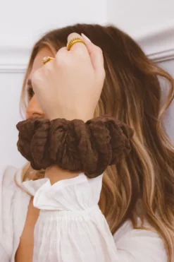 Andi Espresso Jumbo Scrunchie