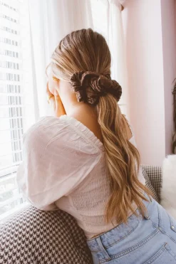Andi Espresso Jumbo Scrunchie
